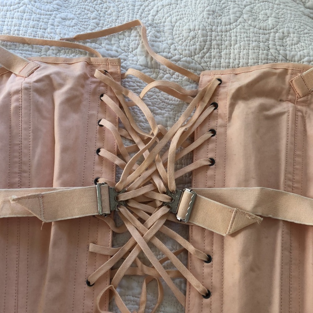Vintage light pink corset